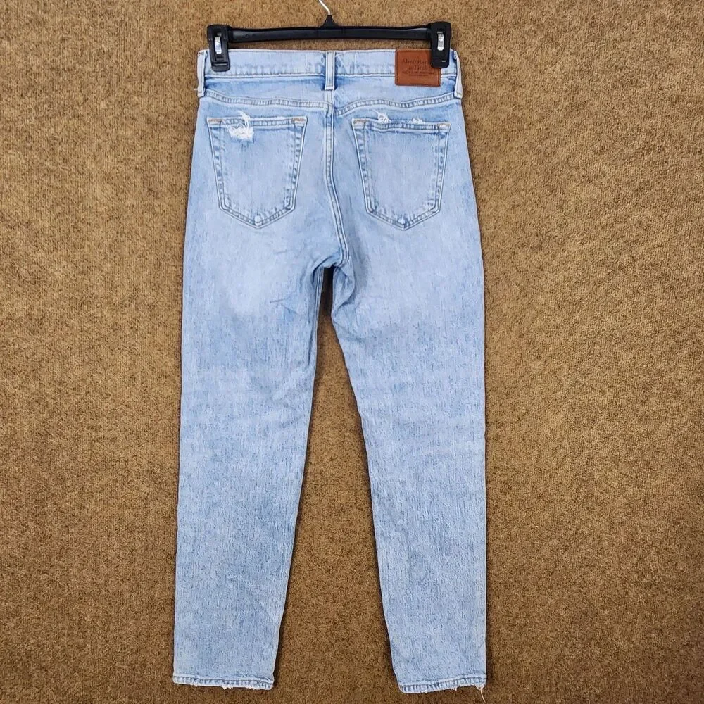 EUC Abercrombie & Fitch Vintage Men Stretch 90s Straight Jeans 30x32 Light Wash
